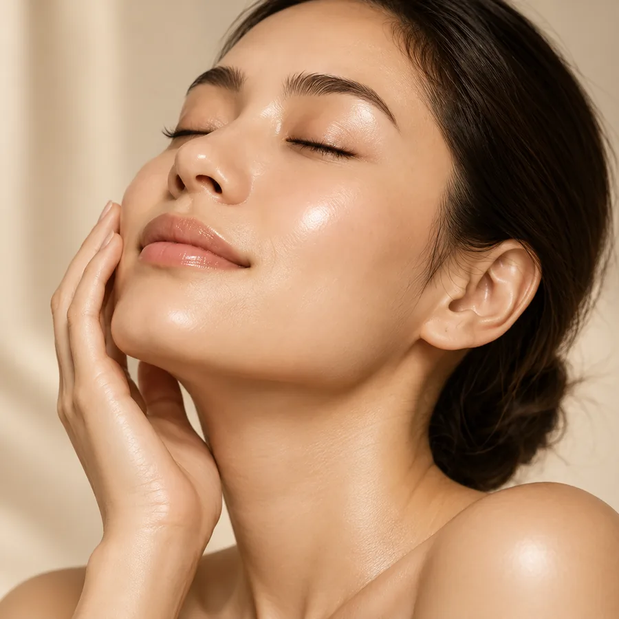 Hydrated, radiant skin after skin booster treatment